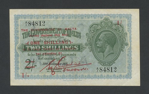 Malta shilling note 1940 - malta,