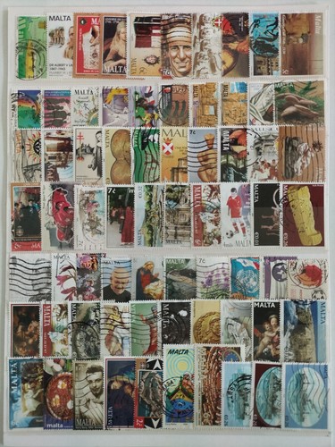 Malta stamps diff all - malta,